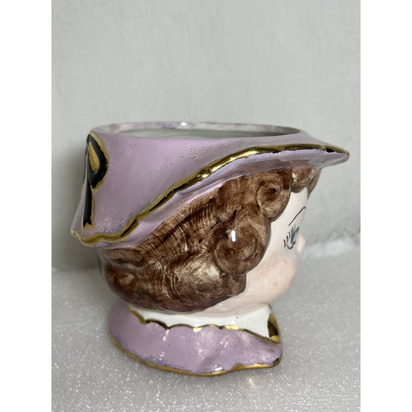 HTF VINTAGE LEFTON Large Lady Head Vase, Home Decor, 1960 - Picture 8 of 11